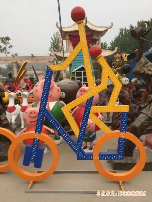 不銹鋼騎自行車人物雕塑 貴港金屬雕塑加工廠與電動自行車制造的藝術融合